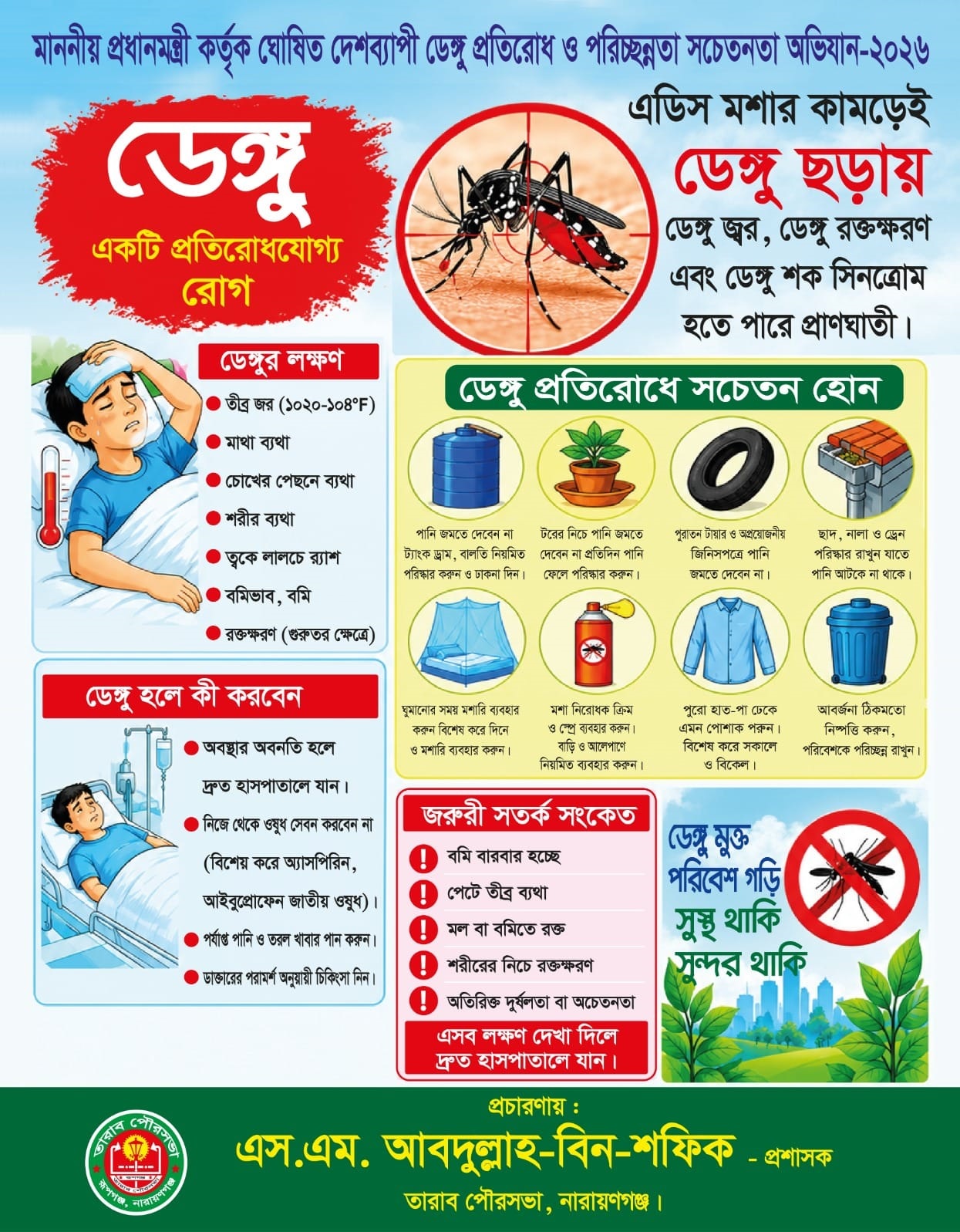 ডেঙ্গু প্রতিরোধে করণীয়